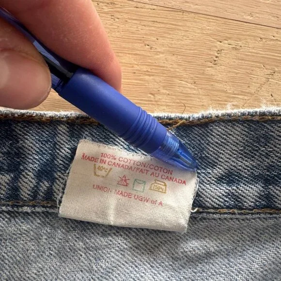 Underground Industrial Wear Vintage 90s Distressed Faded Blue Men's 26x31 Jeans - Picture 5 of 10